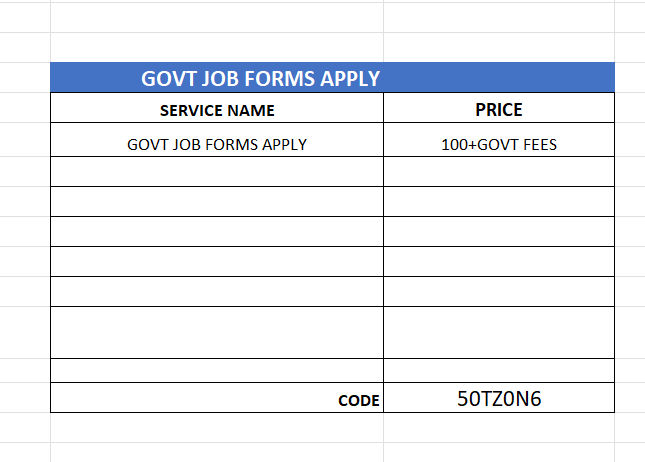 Rate list